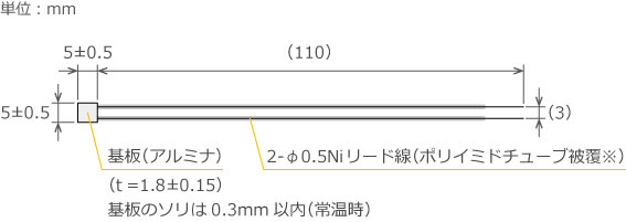 600℃対応マイクロセラミック形状図